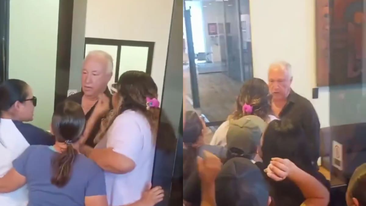 VIDEO: Expulsan a huevazos a exfuncionario de Morena en una reunión sindical en Reynosa tras acusarlo de comentarios misóginos