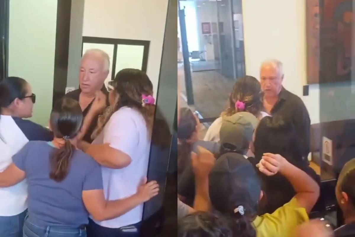 VIDEO: Expulsan a huevazos a exfuncionario de Morena en una reunión sindical en Reynosa tras acusarlo de comentarios misóginos
