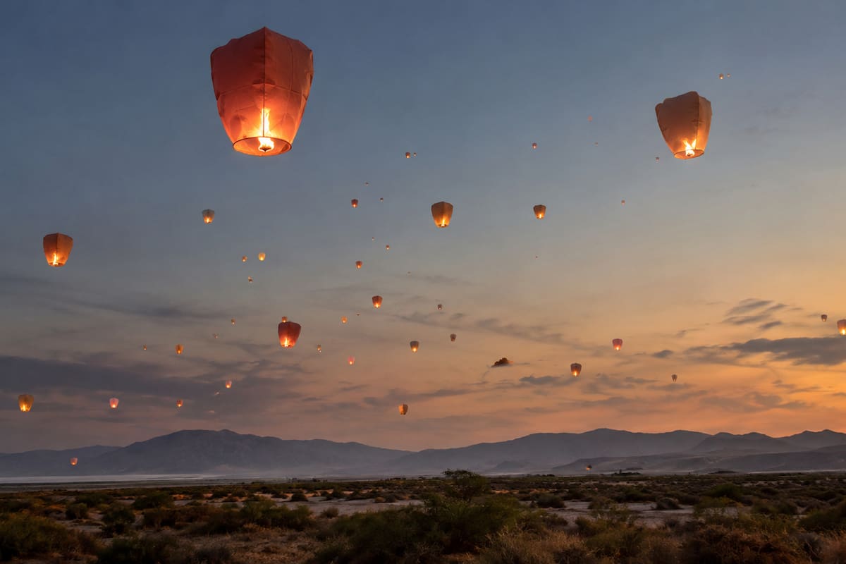 Ambientalistas tiene bajo la lupa el evento de 3 mil 800 globos de Cantoya en Laguna Salada; piden buscar alternativas