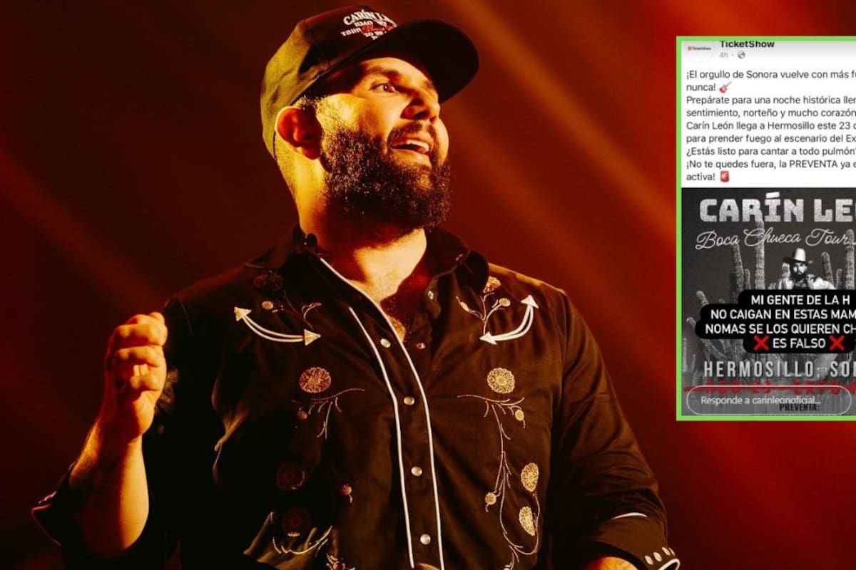 Carín León advierte sobre concierto falso en Hermosillo: “No caigan en estas m*m*das”