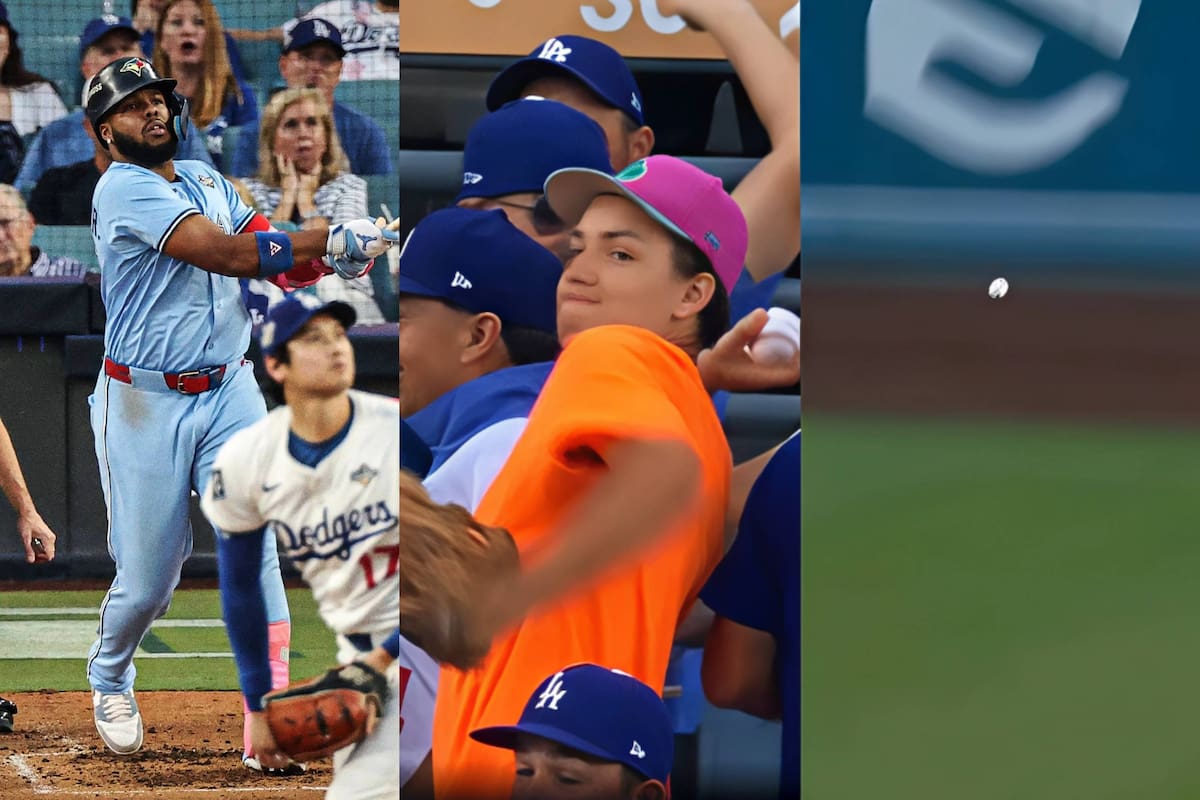 Lo más viral: Fan de los Dodgers atrapa pelota del jonrón que Vladimir Guerrero Jr. le bateó a Shohei Ohtani en plena Serie Mundial, pero la regresó al campo porque era del equipo rival
