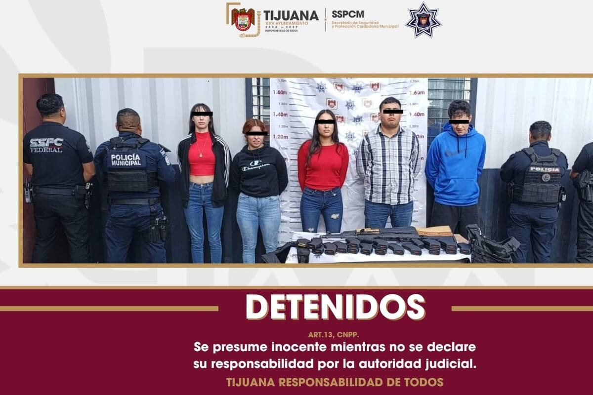 Detienen a 5 con armas largas, cargadores y chalecos antibalas