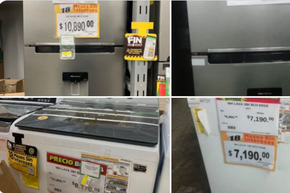 Buen Fin: Acusan a Bodega Aurrera de subir los precios de lavadora y refrigerador