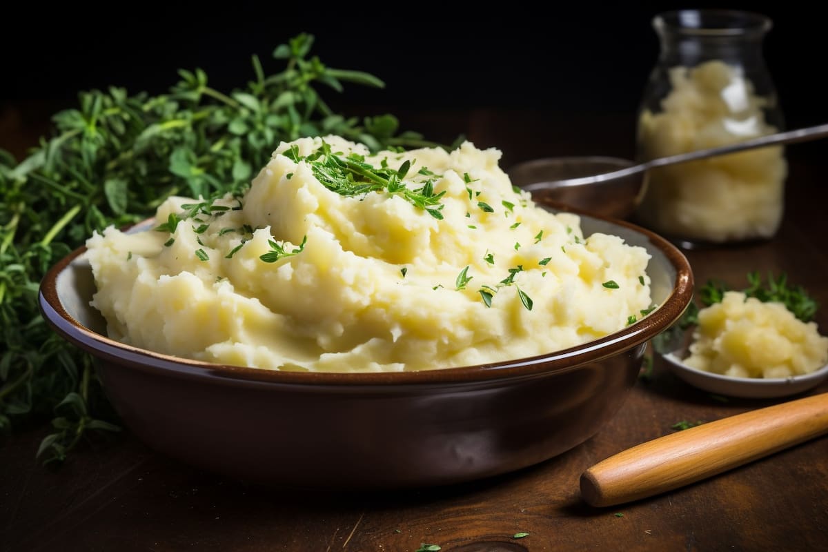 Dale un toque distinto a la cena navideña con un puré de papa reinventado. Cremoso, sabroso y decorado con cebollín fresco, este platillo combina tradición e innovación. Una receta fácil que encantará a todos en la mesa.
