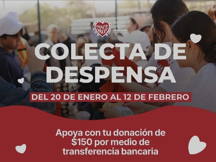Fundación Ganfer inicia colecta de despensas rumbo al Maratón Corazón