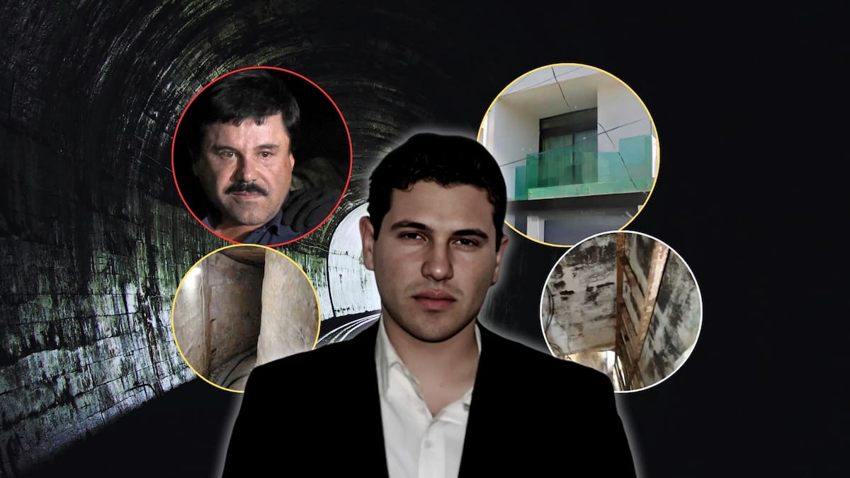 Autoridades mexicanas estuvieron cerca de capturar a Iván Archivaldo Guzmán, pero el líder de 'Los Chapitos' huyó a través de un túnel oculto. Foto: Especial (Capturas de video/AFI/Canva)