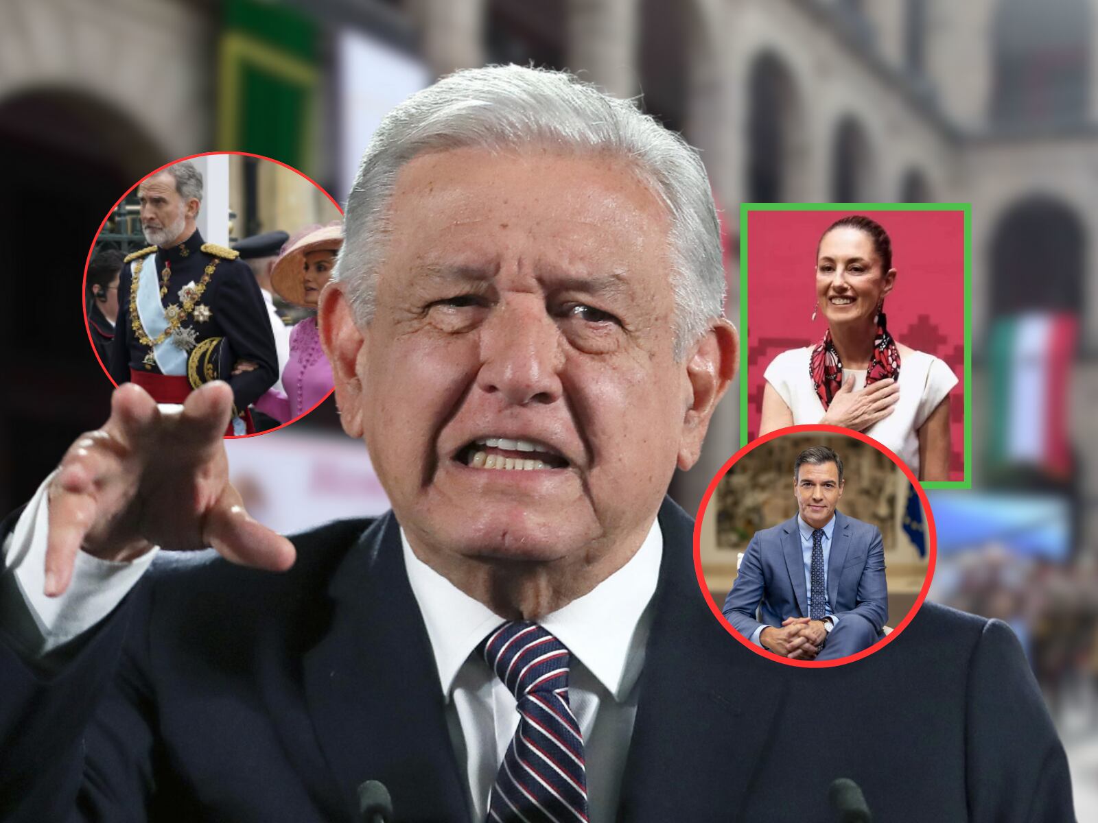 AMLO salió en defensa de Sheinbaum ante conflicto con España. | Crédito: EFE/AP/Archivo digital GH