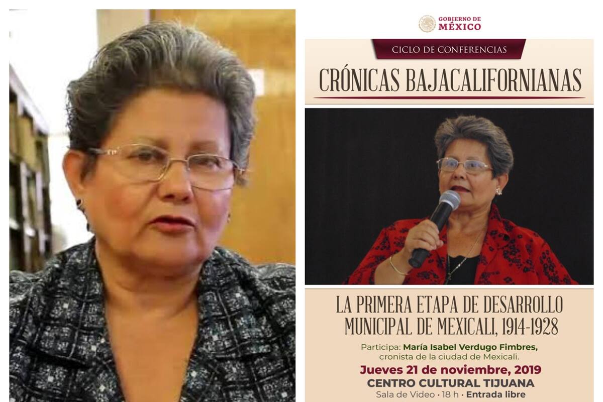Hablará cronista Isabel Verdugo sobre historia de Mexicali en el Cecut