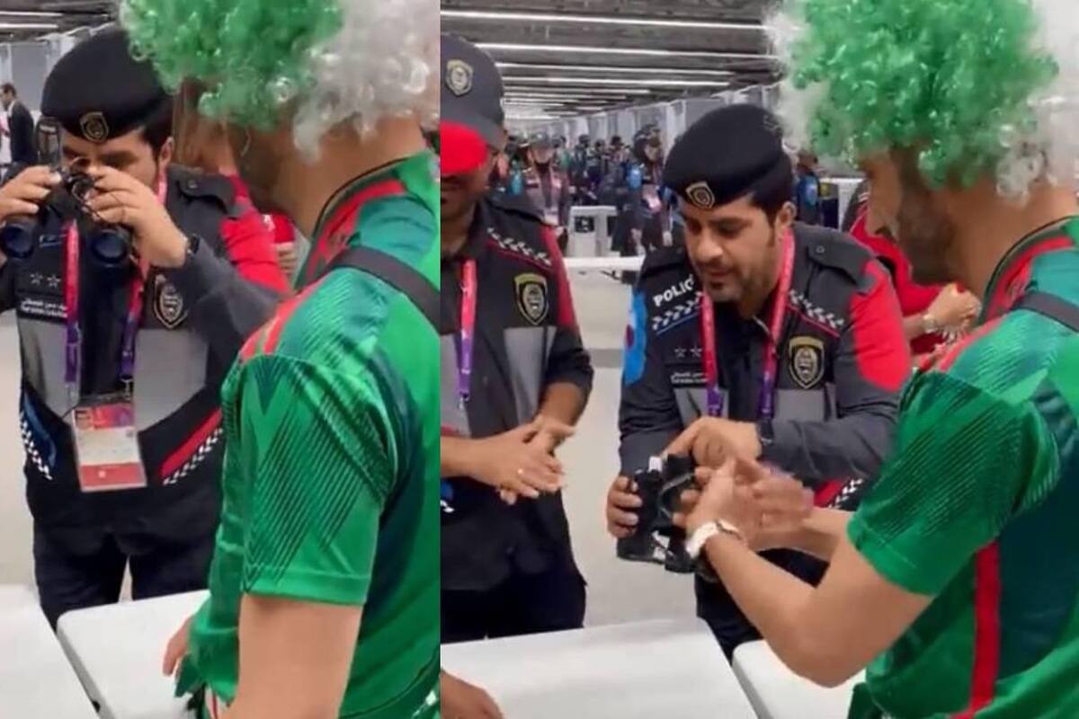 Qatar 2022: Mexicano utilizó termo en forma de binoculares para meter alcohol al estadio, pero fue descubierto