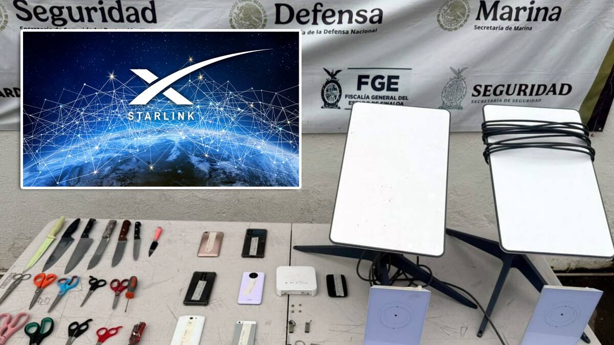 Decomisan antenas de internet Starlink, de Elon Musk, en penal femenil de Sinaloa; las usan para coordinar extorsiones y comunicarse con grupos de crimen organizado