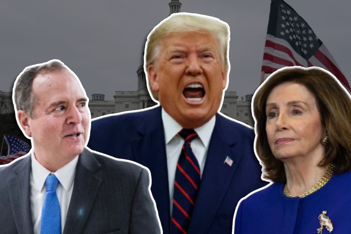 Trump arremete contra los Demócratas: Señala a Nancy Pelosi y Adam Schiff como amenazas a la democracia estadounidense