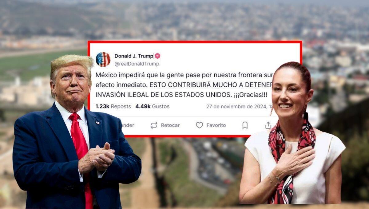 Trump y Sheinbaum acuerdan frenar la migración y reforzar la seguridad en la frontera