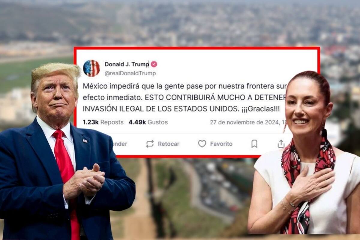 Trump califica de ‘maravillosa’ llamada con Sheinbaum sobre frenar la migración hacia EU