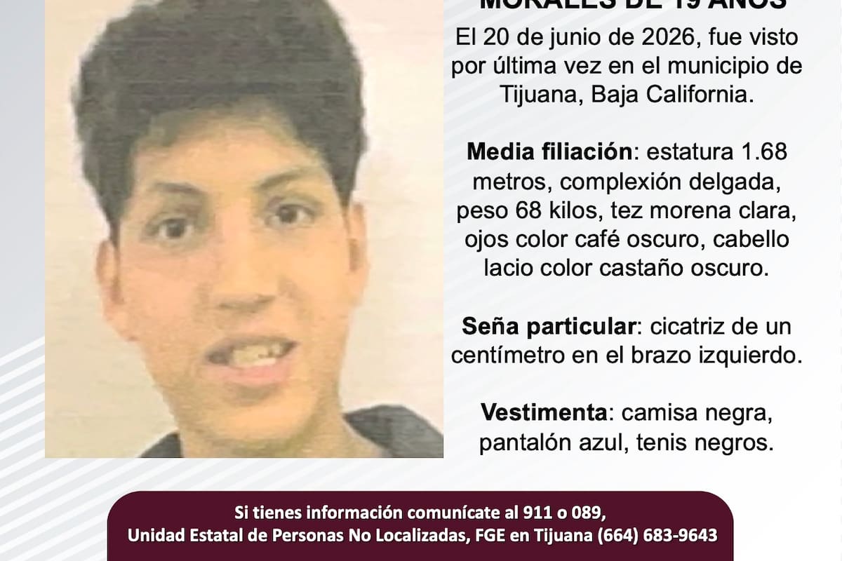 Se busca Marlon Alexander Morales de 19 años
