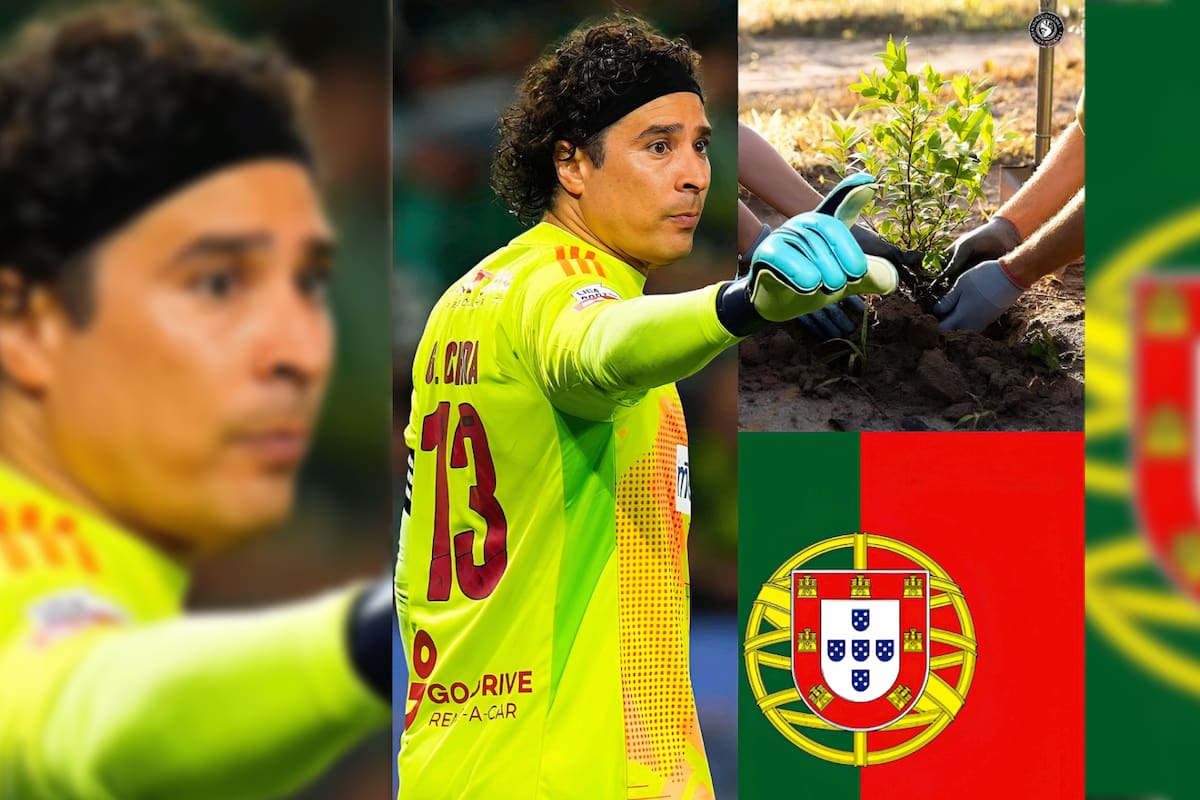 ¿Ochoa planta árboles desde su portería? La increíble forma en que reforesta Portugal