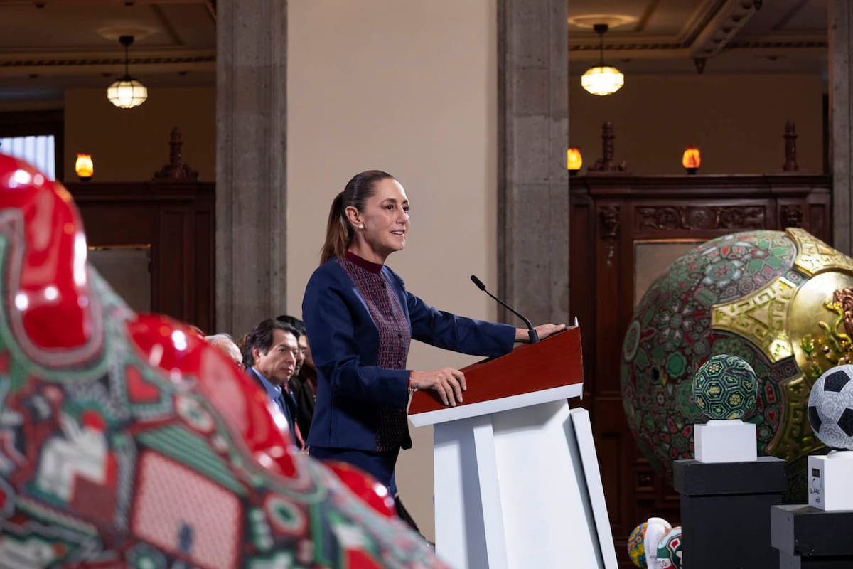 Cuauhtémoc, Ciudad de México. 18 de noviembre 2025. Conferencia de prensa matutina en el salón de la Tesorería de Palacio Nacional. Foto: Juan Carlos Buenrostro/Presidencia