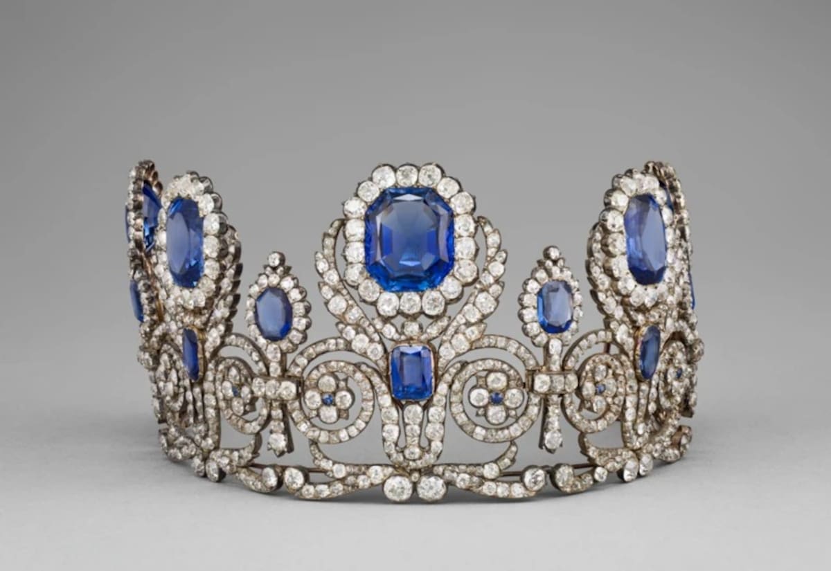 La corona de María Amelia también está entre las joyas robadas. | Crédito: Museo del Louvre
