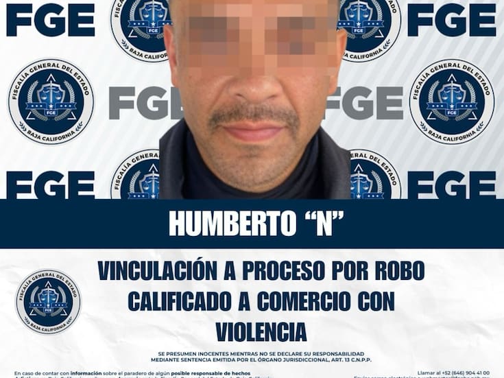 Vinculan a proceso por robo calificado a comercio a de Humberto “N”