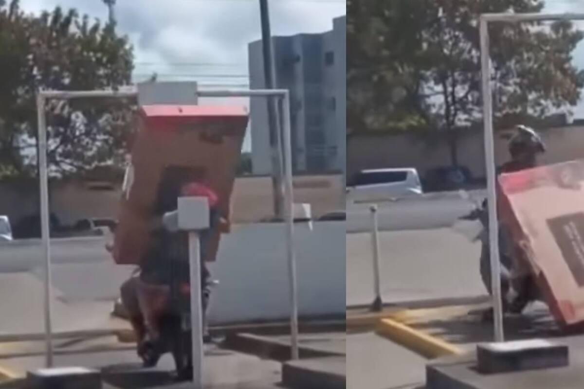 "El Buen Fin no es para todos": Pareja estrella su nueva pantalla al salir de la tienda