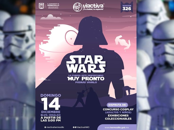 Hermosillo se prepara para una tarde galáctica con la Víactiva temática de Star Wars