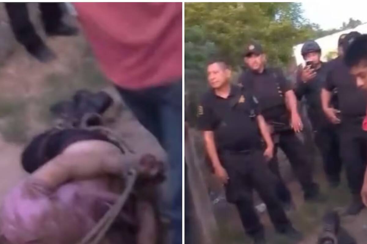 Video: Habitantes de Centla, Tabasco, linchan a presunto asesino frente a policías