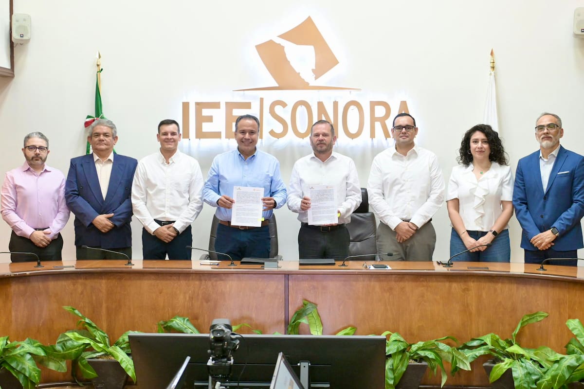 Hermosillo e IEE firman convenio para fortalecer Presupuesto Creces; buscan ampliar la participación ciudadana y llevar el modelo a otros municipios