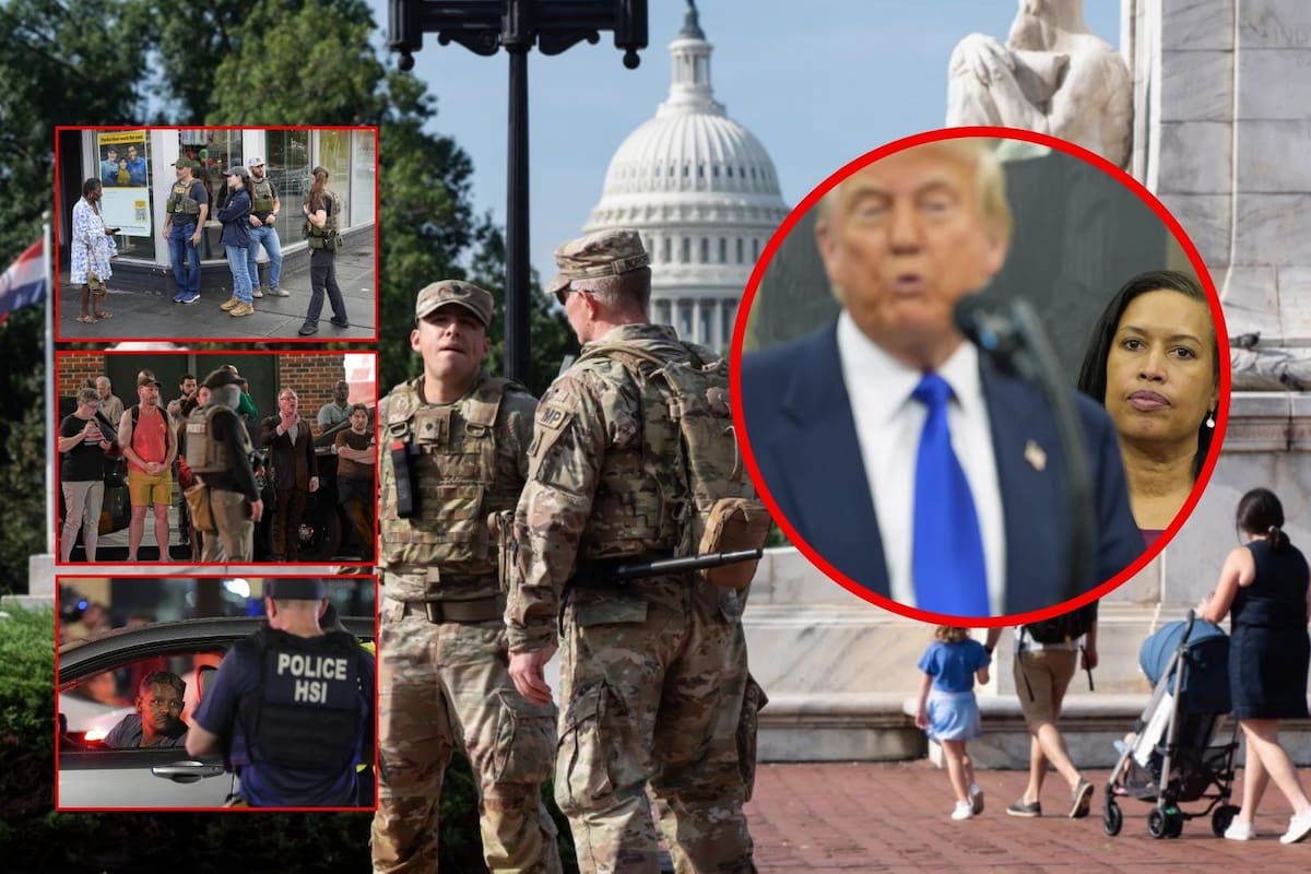 Washington presenta demanda contra orden “ilegal” de Trump para tomar control de la policía: Denuncian represión en las calles a manos de la Guardia Nacional (Imágenes)