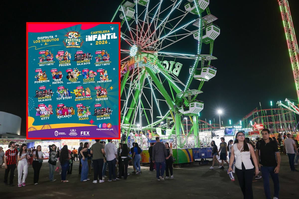 Fiestas del Sol 2026: esta es la cartelera de espectáculos infantiles