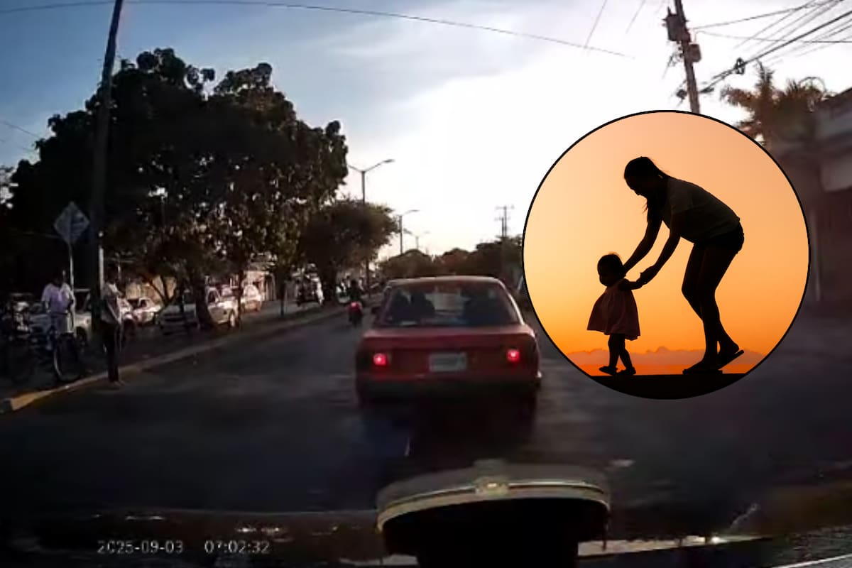 VIDEO: Conductor atropella a madre e hija que cruzaban un paso peatonal frente a una escuela en Cancún