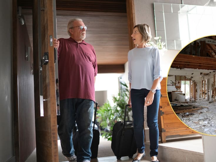 Una pareja regresó tras 20 días de vacaciones y encontró daños por más de 1.8 millones de pesos en su casa debido a la ruptura de una manguera flexible de baño que vertió agua caliente sin control durante su ausencia