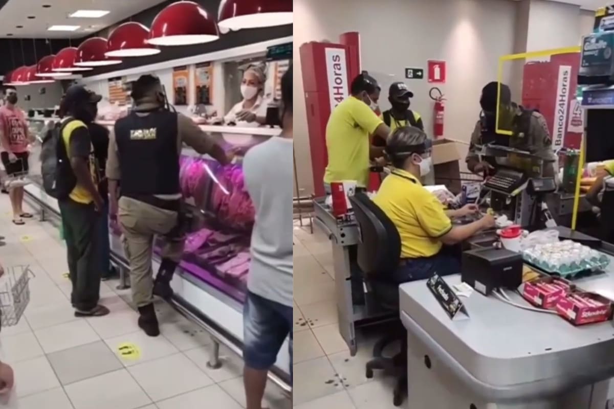 Brasil: Policía compra despensa a joven que le pidió ayuda para comprar frijoles