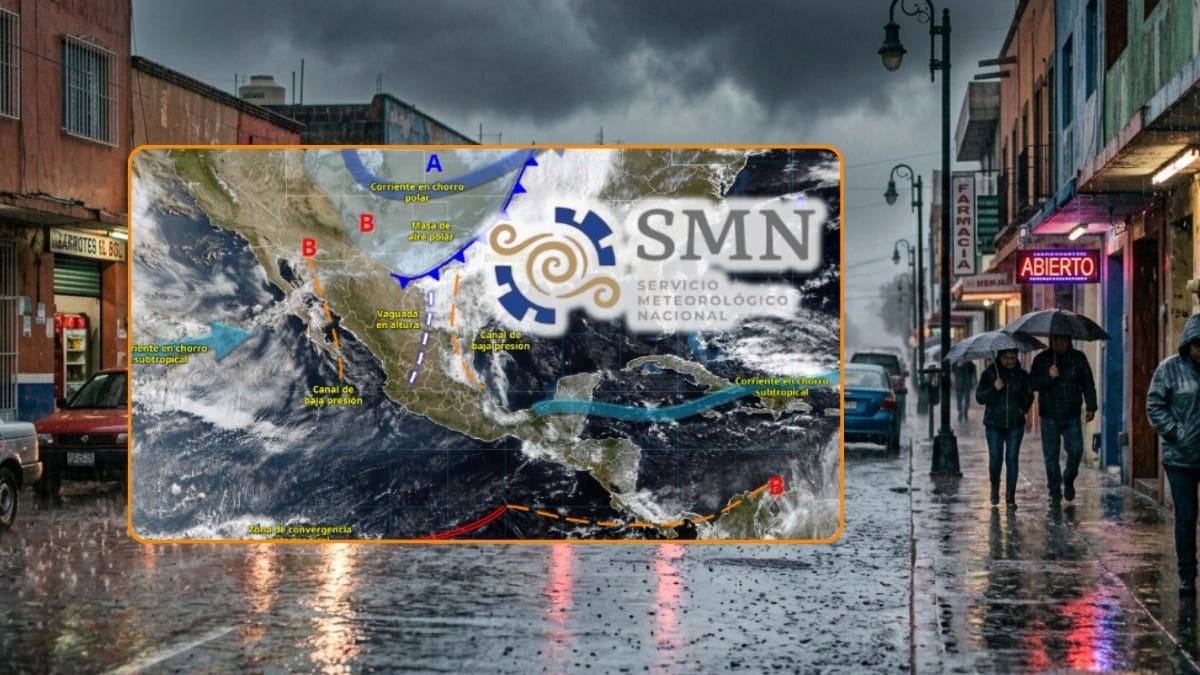 Frente frío 43 y su masa polar ‘enfriarán’ estas ciudades con lluvias intensas de hasta 150 mm, vientos de 80 km/h y heladas de hasta -10 °C lunes y martes en el norte, centro y sureste de México