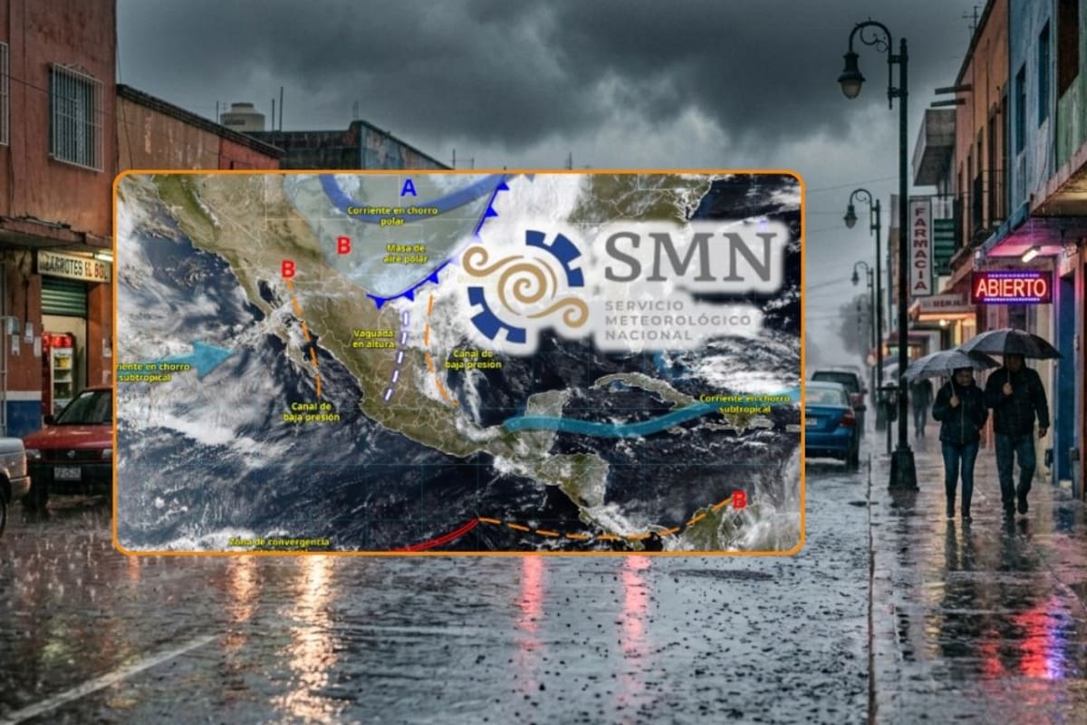 Frente frío 43 y su masa polar ‘enfriarán’ estas ciudades con lluvias intensas de hasta 150 mm, vientos de 80 km/h y heladas de hasta -10 °C lunes y martes en el norte, centro y sureste de México