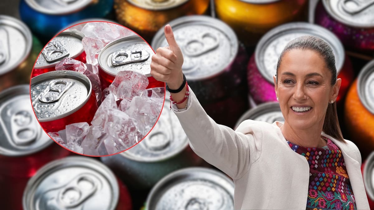 Claudia Sheinbaum firmó contratos por 1,000 latas de refresco por 15 mil 750 pesos un día antes de presentar campaña contra bebidas azucaradas en Palacio Nacional, según documentos oficiales
