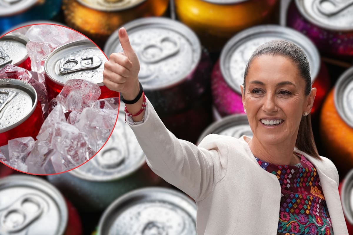 Claudia Sheinbaum firmó contratos por 1,000 latas de refresco por 15 mil 750 pesos un día antes de presentar campaña contra bebidas azucaradas en Palacio Nacional, según documentos oficiales