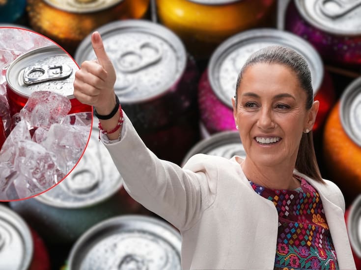 Claudia Sheinbaum firmó contratos por 1,000 latas de refresco por 15 mil 750 pesos un día antes de presentar campaña contra bebidas azucaradas en Palacio Nacional, según documentos oficiales