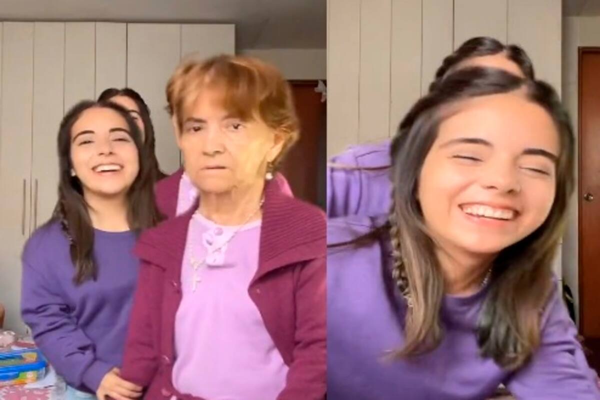 Joven y su abuela hacían video con efecto de caída, la ancianita se cae de verdad