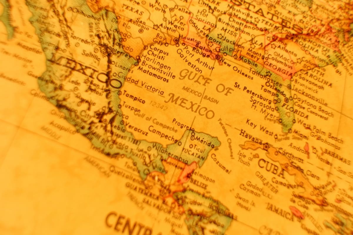 Guzmán y Katba se encontraban en un viaje por México cuando sus familias perdieron contacto con ellos el 22 de julio. Fotografía del mapa de México. Foto: Pixabay