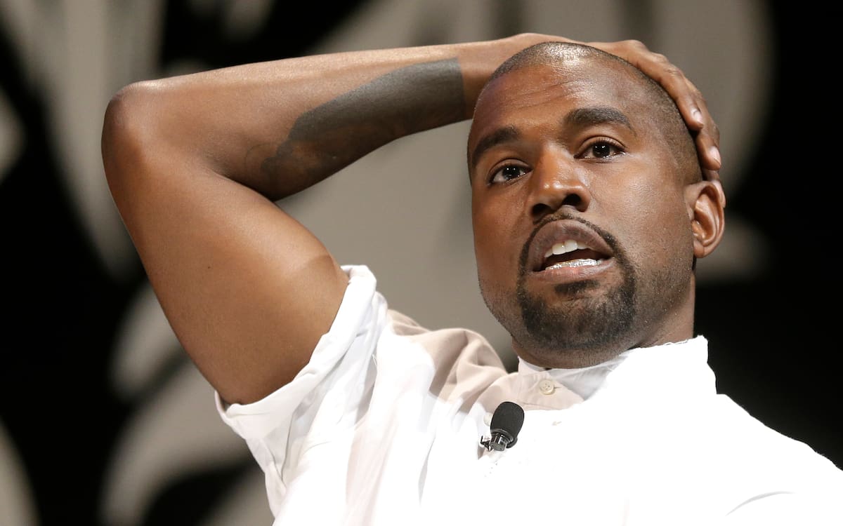 Kanye West American rapper, songwriter, record producer, film director, entrepreneur, and fashion designer, Kanye West attends the Cannes Lions 2014, 61st International Advertising Festival in Cannes, southern France, Tuesday, June 17, 2014. The Cannes Lions International Advertising Festival is a world's meeting place for professionals in the communications industry.(AP Photo/Lionel Cironneau)