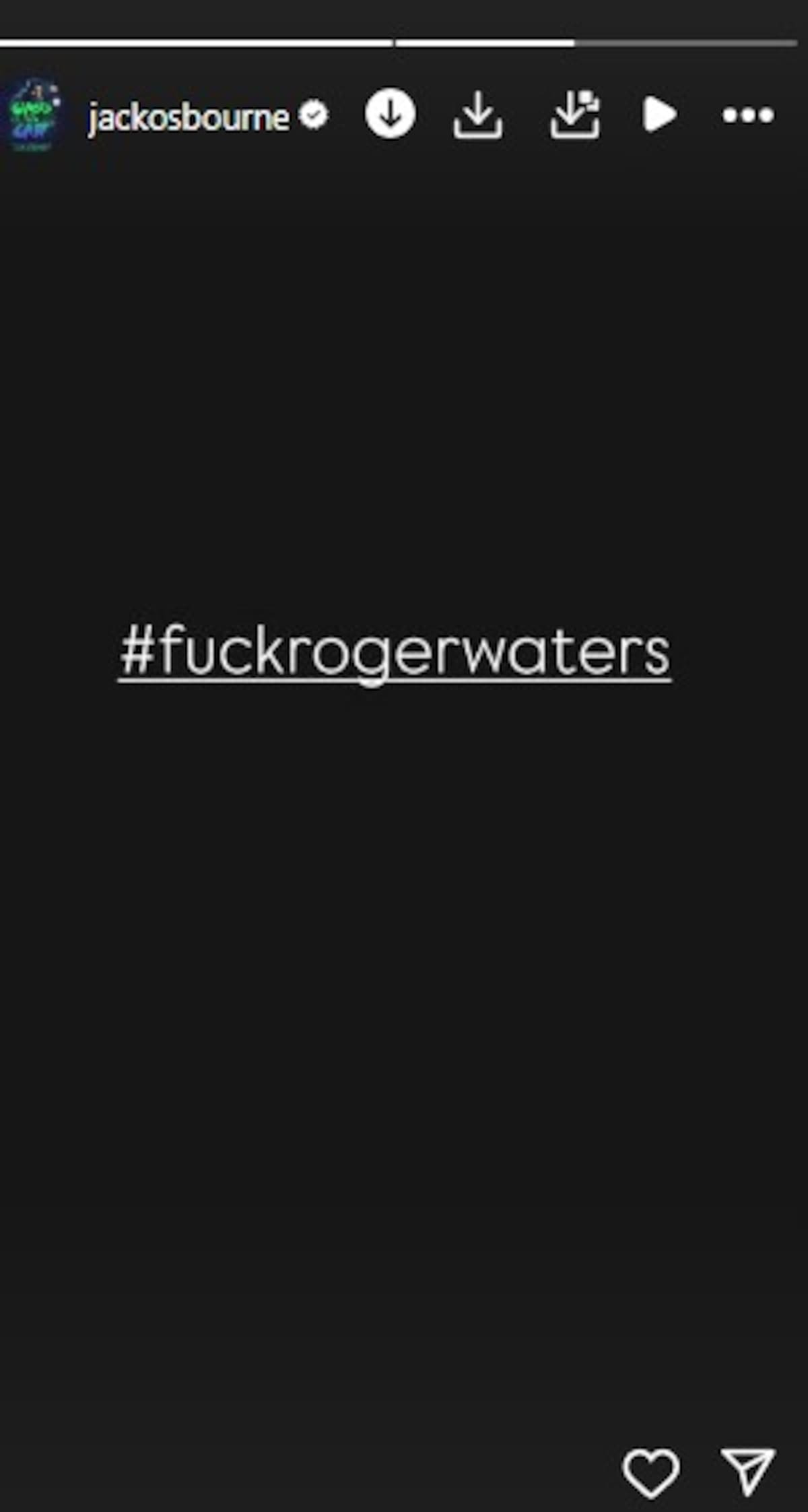 Jack Osbourne explota contra Roger Waters / Instagram @jackosbourne