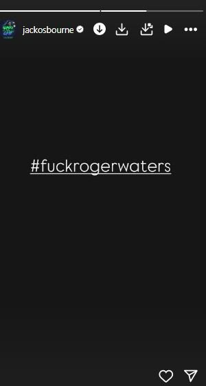 Jack Osbourne explota contra Roger Waters / Instagram @jackosbourne