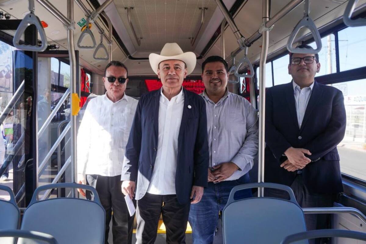 Destaca Gobernador mejora de transporte en Hermosillo con camiones eléctricos