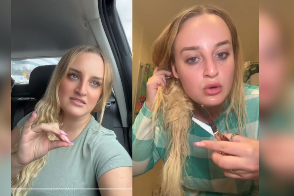TikTok: joven no pudo desenredarse un nudo en su cabello y decide cortárselo con tijeras