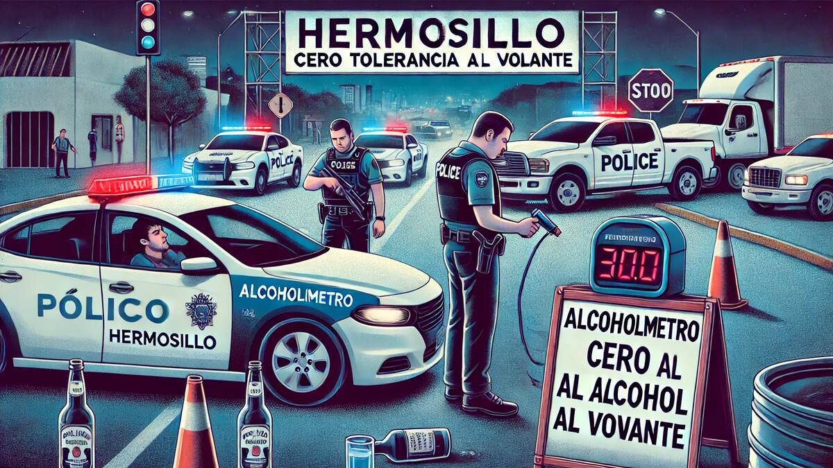 Hermosillo arranca operativo de fin de año con filtros de alcoholimetría y cero tolerancia al alcohol al volante