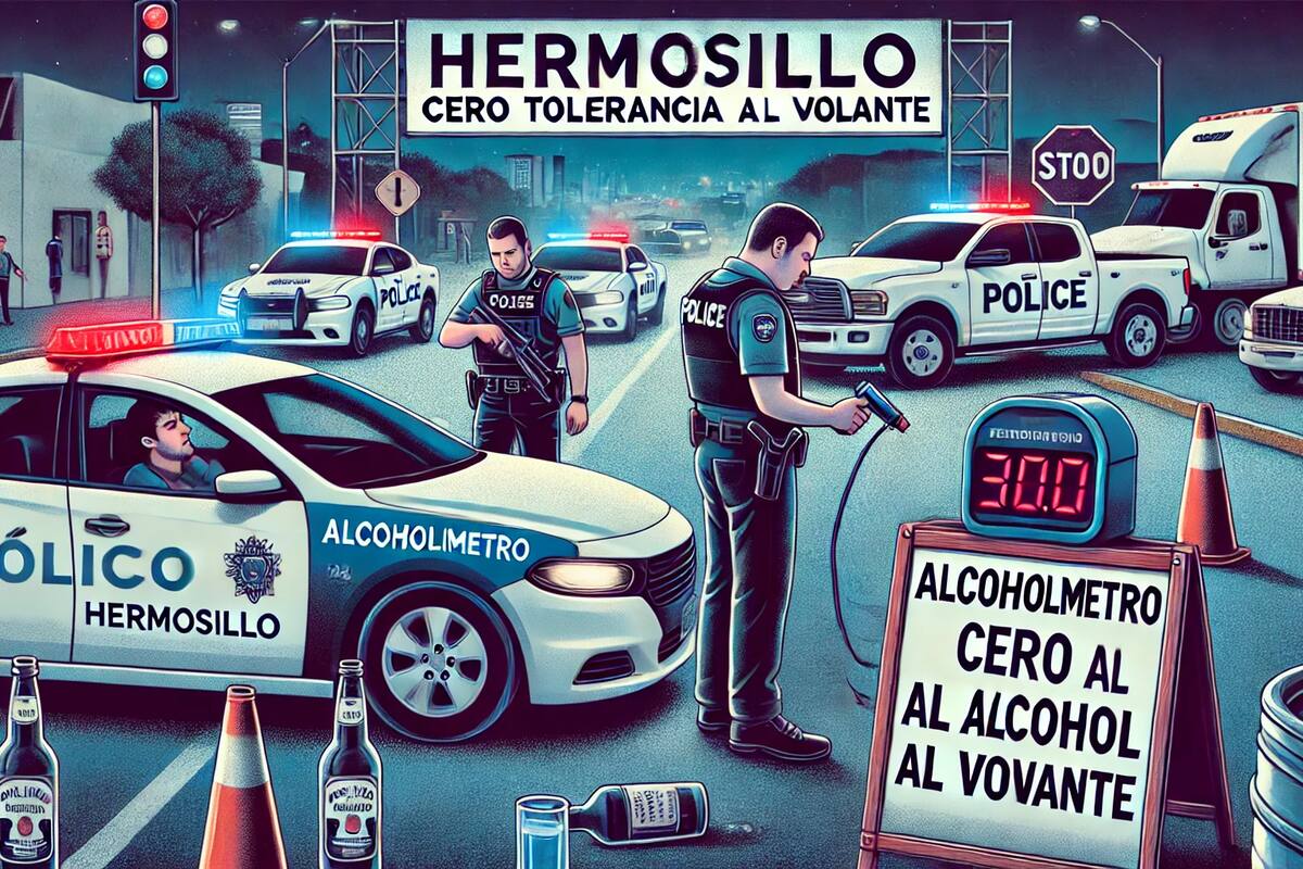 Hermosillo arranca operativo de fin de año con filtros de alcoholimetría y cero tolerancia al alcohol al volante