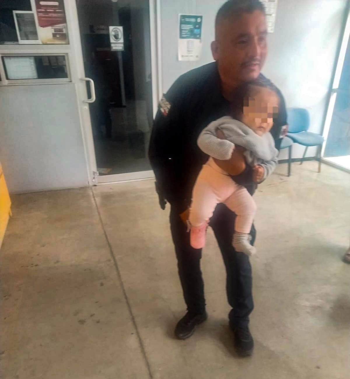 Una menor de nueve meses fue reanimada tras llegar inconsciente a una comandancia; no requirió traslado hospitalario inmediato. Foto: Cortesía
