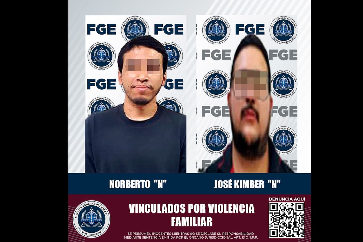 Van a prisión dos hombres por violencia familiar en Mexicali