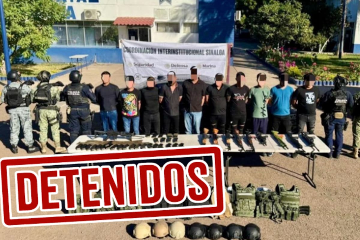 Operativo en Culiacán: 10 detenidos, arsenal y equipo táctico asegurado tras denuncia anónima