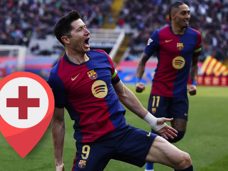 Lewandowski se perderá el clásico Real Madrid vs Barcelona: ¿Cuándo regresa a las canchas?