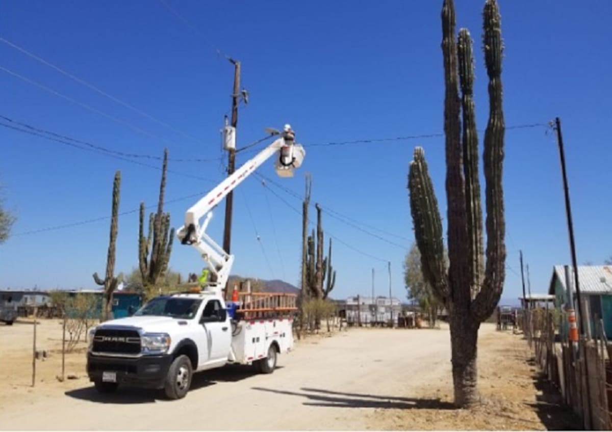 El alumbrado se reparó en las zonas más lejanas de San Quintín.